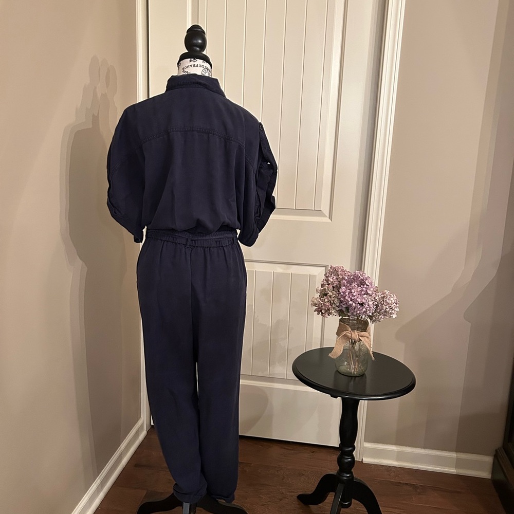 Young Fabulous and Broke Aviator navy blue jumpsuit with dolman sleeves - Picture 3 of 15